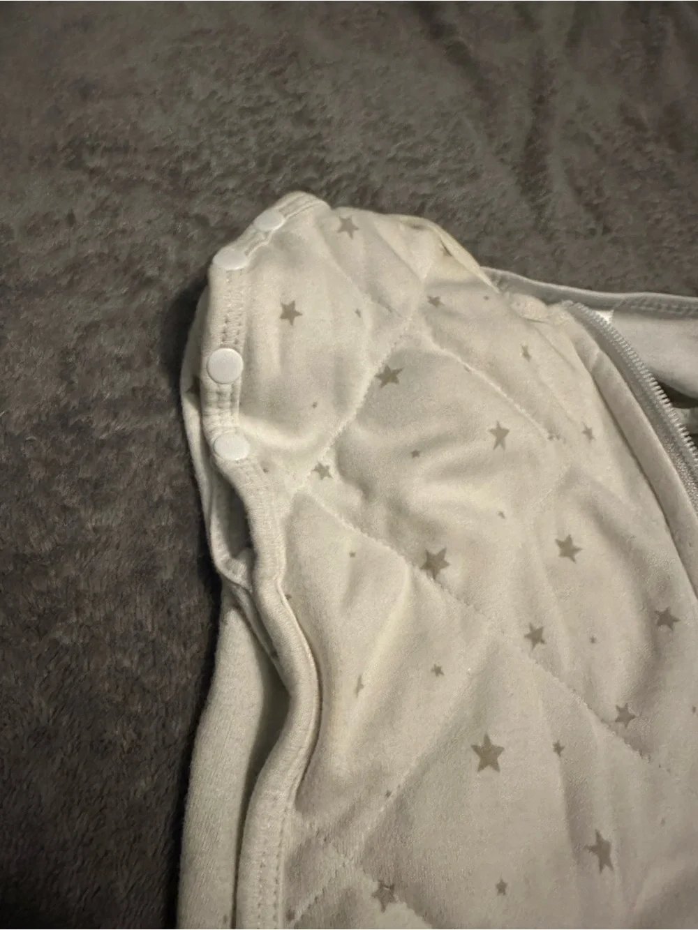 Dreamland Baby Cream Star Quilted Sleep Sack - Soft Zippered Pajama Sack